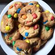 Cookies με πολύχρωμα κουφετάκια (MnM's)