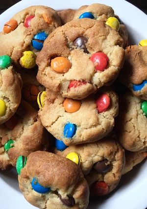 Φωτογραφία της συνταγής Cookies με πολύχρωμα κουφετάκια (MnM's)