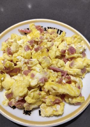 A picture of Scrambled Ham and Egg.