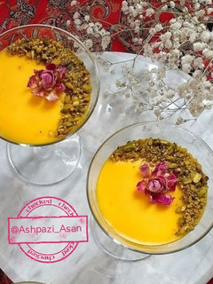 عکسی از دستور فرنی کره ای با آرد گندم🧈