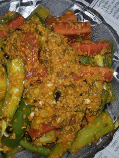 A picture of Carrot cucumber and chilli pickle.