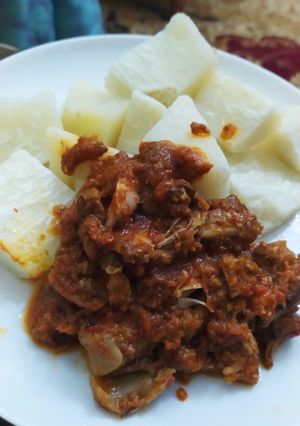 Yam 🍠 With chicken soup 🍲 ainihin hoton girkin
