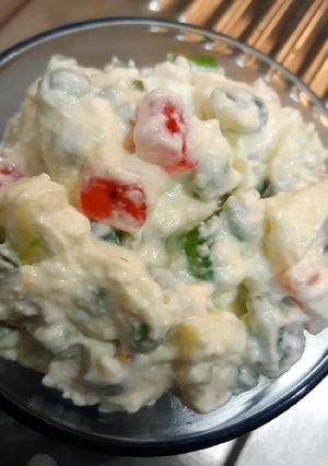 A picture of Veg russian salad.