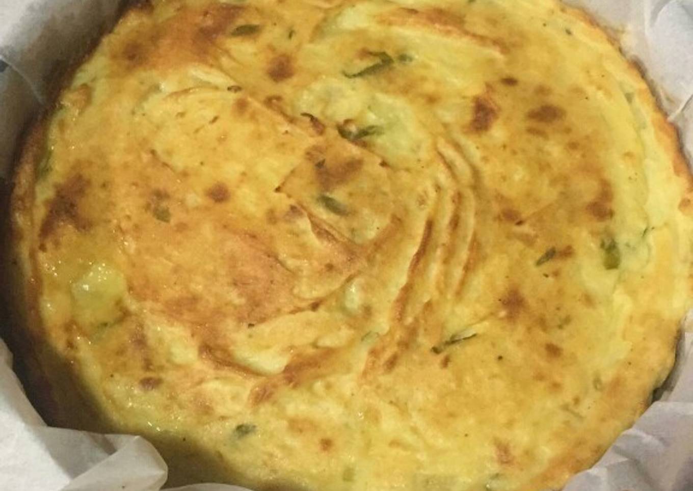 Tortilla de patatas sin freír al horno