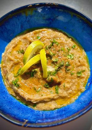 Una foto de Baba ganoush
