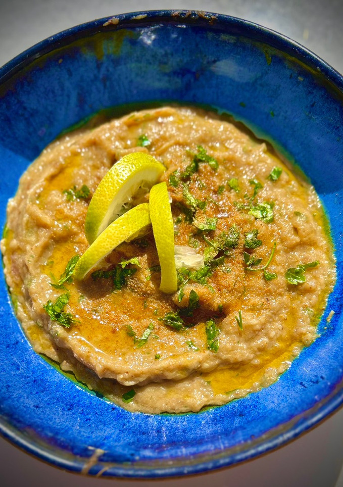 Una foto de Baba ganoush