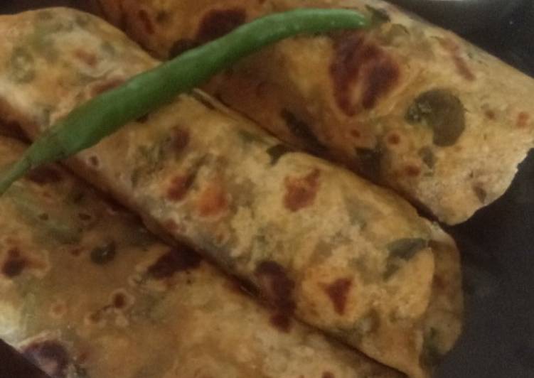 Mix flour methi paratha