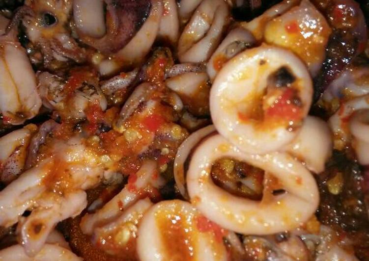 Cumi pedas, asam, manis🐙