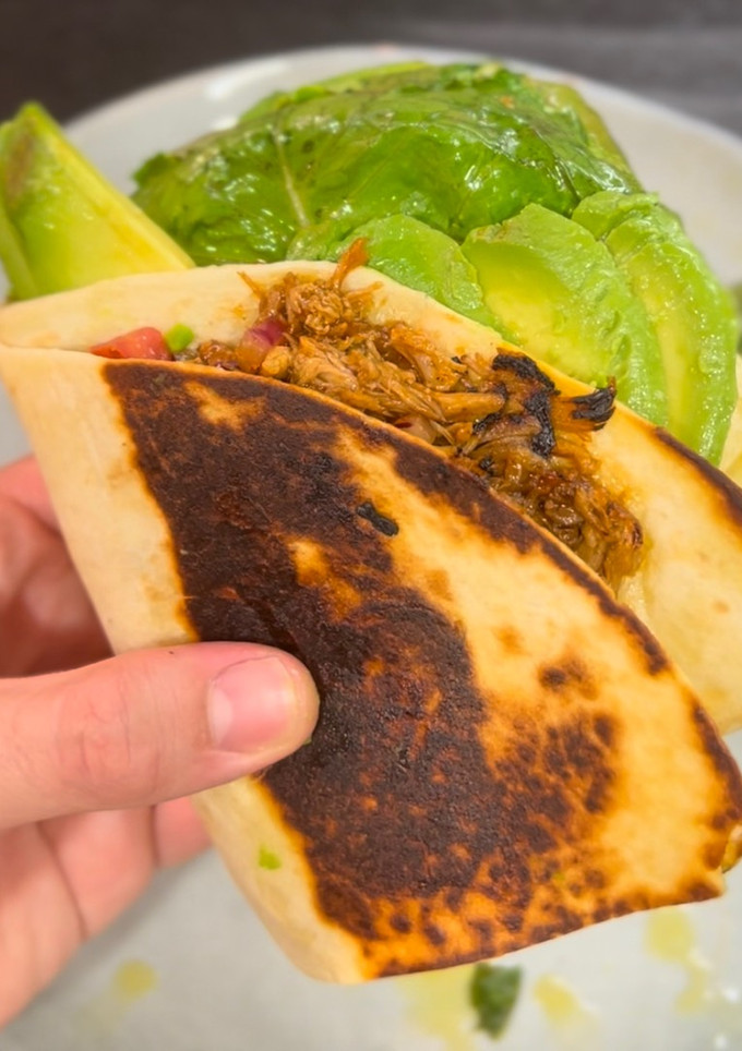 Una foto de Wrap de pulled pork