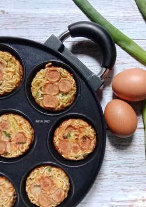 Foto resep Omelet Mie Telur