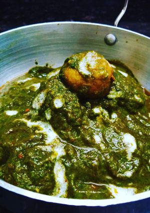 A picture of Hariyali kofta.