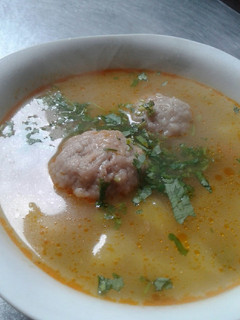 Una foto de Sopa de albóndigas