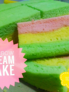 Foto resep Bolu Pelangi (Kukus/Steam)