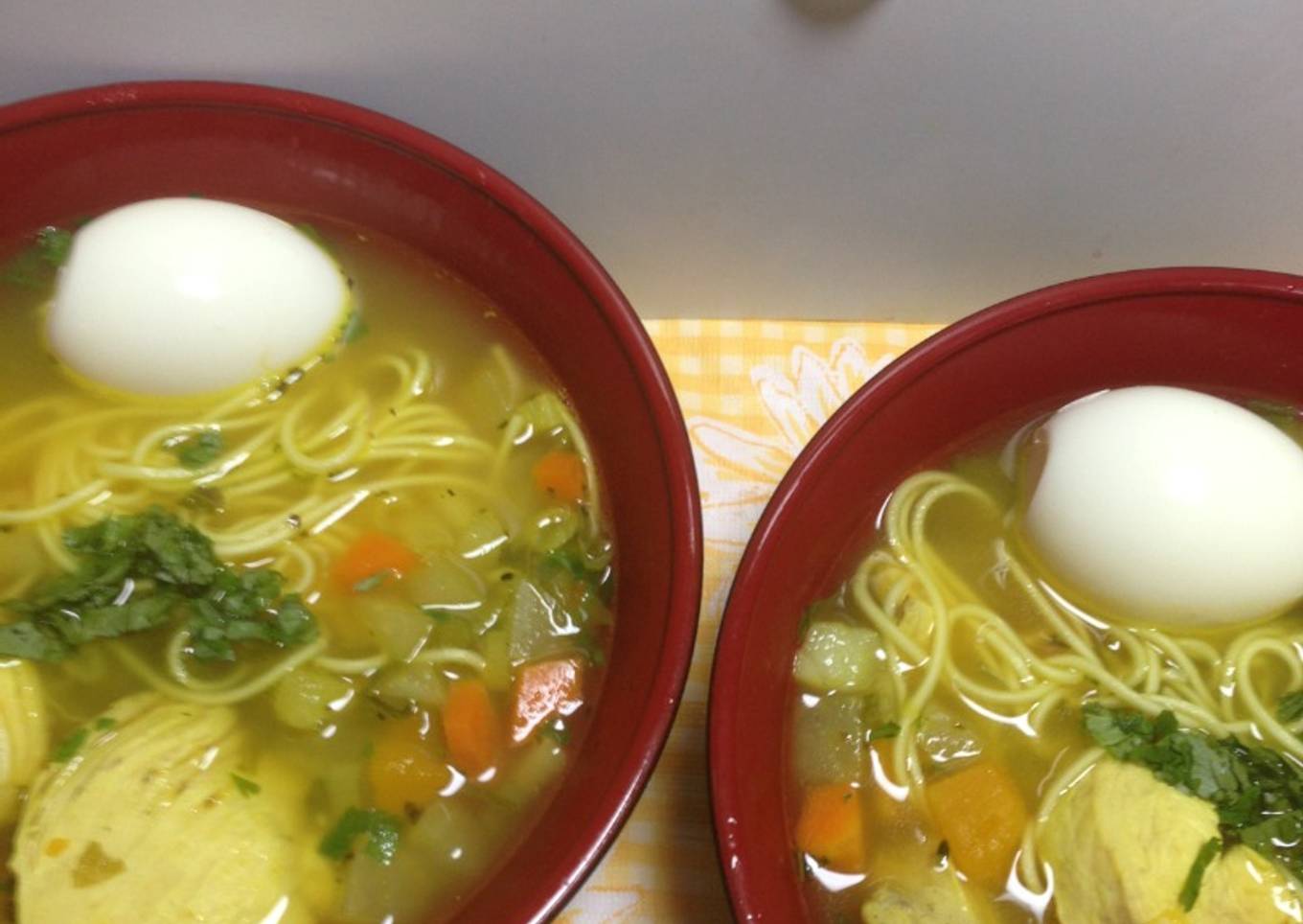 Sopa de Verduras con Pollo fideos!