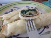 Una foto de champiñones queso azul