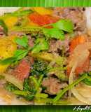 Phở Áp Chảo Thịt Bò Xào