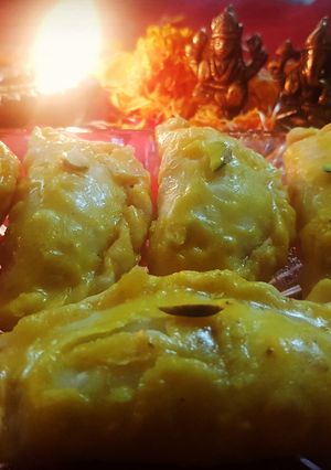A picture of Mawa Gujiya.