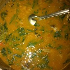 A picture of Oha soup.