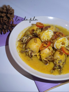 Foto resep Gulai cumi tahu telur
