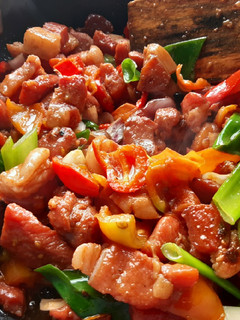 A picture of Sauted pork belly.
