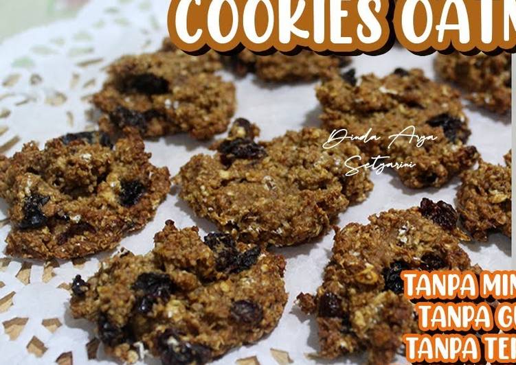 Siap Saji Oatmeal Cookies - Tanpa Tepung, Tanpa Minyak, Tanpa Gula, Tanpa Santan | Kue Kering Lebaran Ala Rumahan