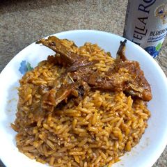 Stockfish Jollof Rice A picture of Stockfish Jollof Rice.