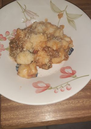 Una foto de Mi primer intento de cocinar ñoquis y me salió de 10🥰👌