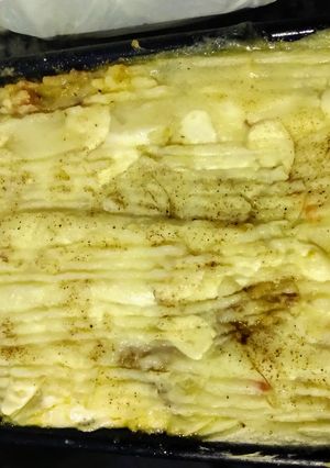 Una foto de Especial pastel de papas con berenjenas