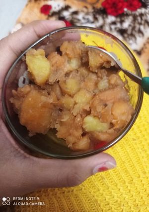 A picture of Jaggery sweet potato.