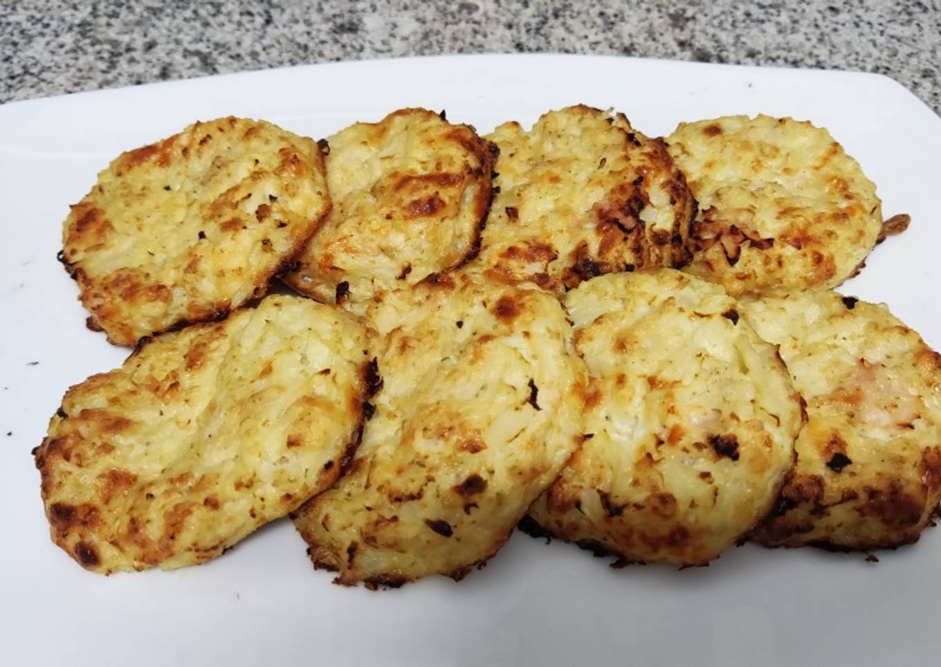 Tortitas de coliflor al horno