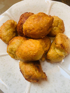 A picture of Plantain puff puff.