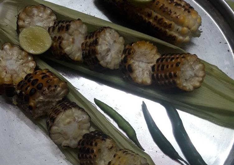 Simple Way to Prepare Perfect Roasted corn cob