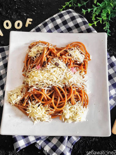 Foto resep Spaghetti mushroom bolognese
