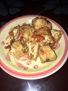 A picture of Fried tofu with veggies🍲.