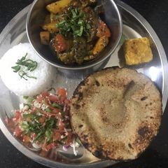 A picture of Brinjal sabzi.