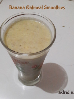Foto resep Banana oatmeal smoothies