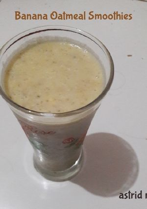 Foto resep Banana oatmeal smoothies