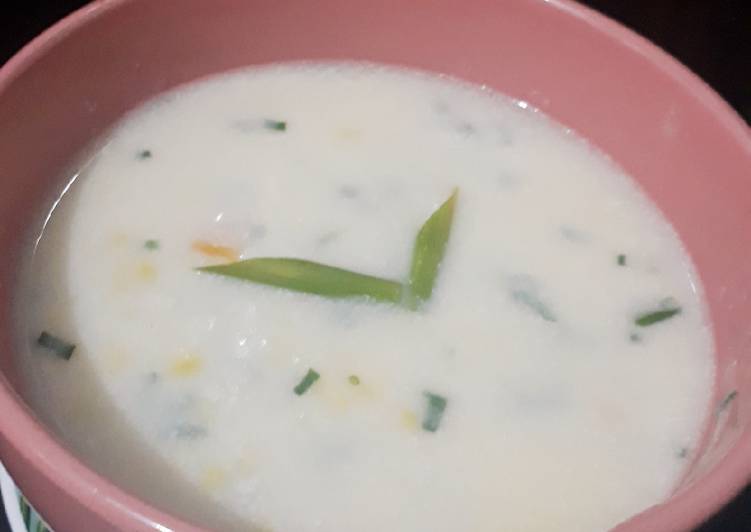 Resep Cream Soup Jagung Ala Bunay anti GTM yang Enak