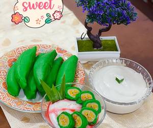 Resep Unik Es Pisang Ijo ala Mama Asi / ylovea Mantul Banget