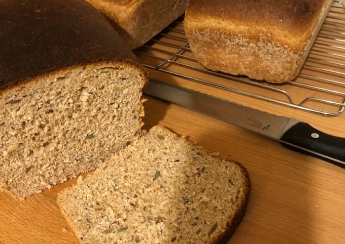 Multi-seed wholemeal bread
