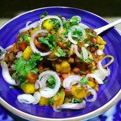 A picture of Mix Chana Chaat.