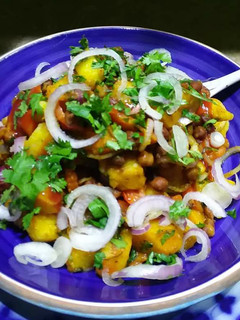 A picture of Mix Chana Chaat.