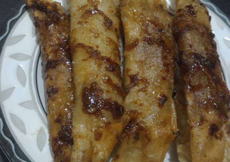 Pisang karamel legit dan krispy