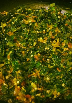 A picture of Mkunde okra kienyeji mix.