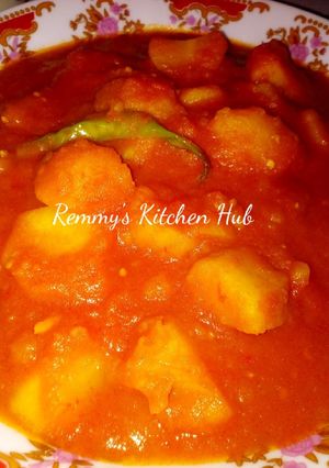 A picture of Saucy Potatoes #My4WeeksChallenge.