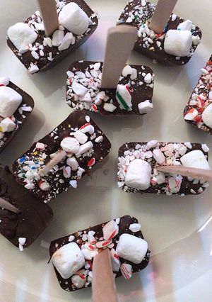 A picture of Hot chocoholic on a stick.