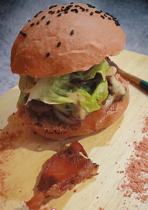 Foto resep Cherry Blossom wheat Burger Bun 🌸 (Eggless)all in
