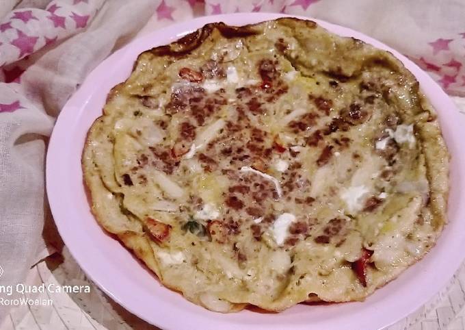 Resep: Telur dadar kornet Menu Enak Dan Mudah Dibuat