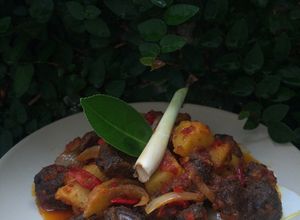 Foto resep Paru dan Limpa Sapi Balado #FestivalResepAsia