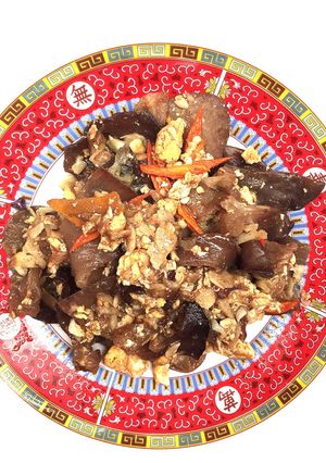 รูปของ เห็ดหูหนูผัดไข่ (มังสวิรัติ)